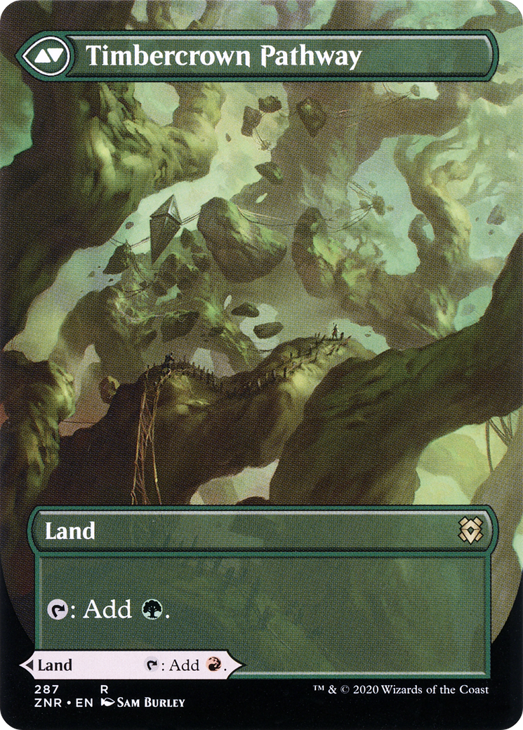 Cragcrown Pathway (Borderless) (ZNR-287) - Zendikar Rising: (Showcase) Foil