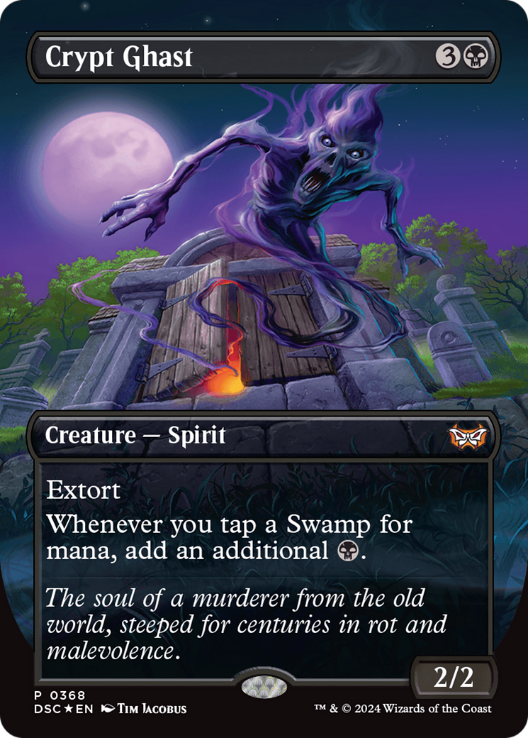 Crypt Ghast (Borderless) (DSC-368) - Duskmourn: House of Horror Commander Foil