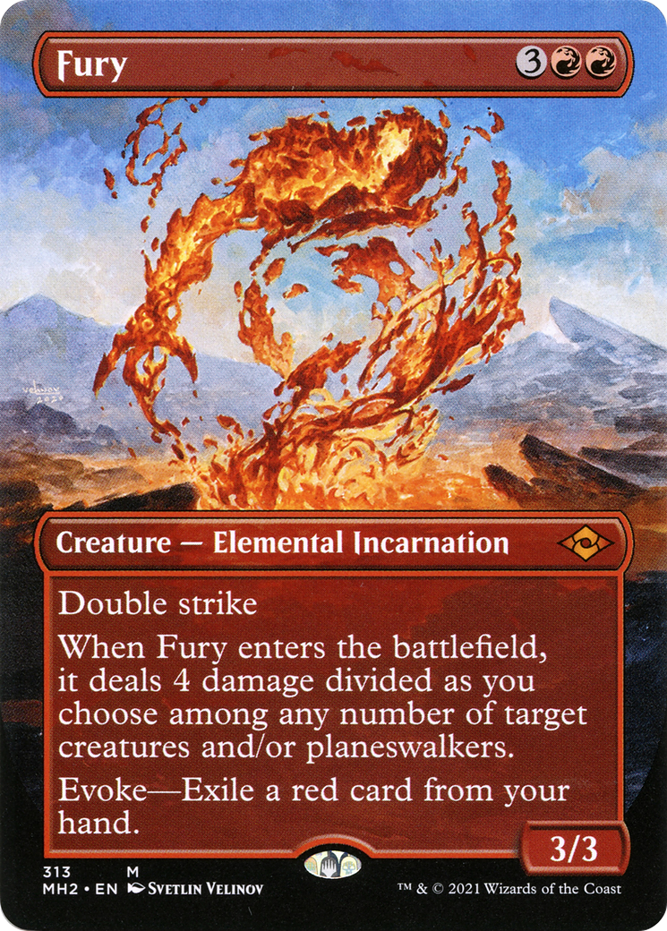 Fury (Borderless) (MH2-313) - Modern Horizons 2