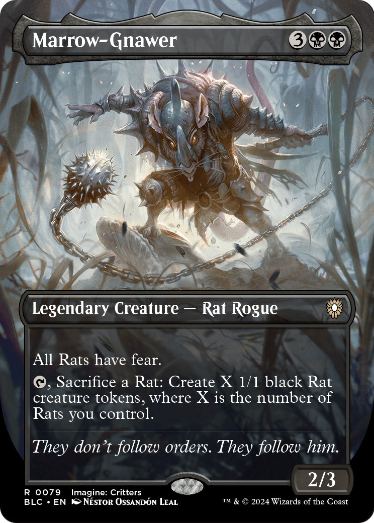 Marrow-Gnawer (Borderless) (BLC-079) - Bloomburrow Commander Foil