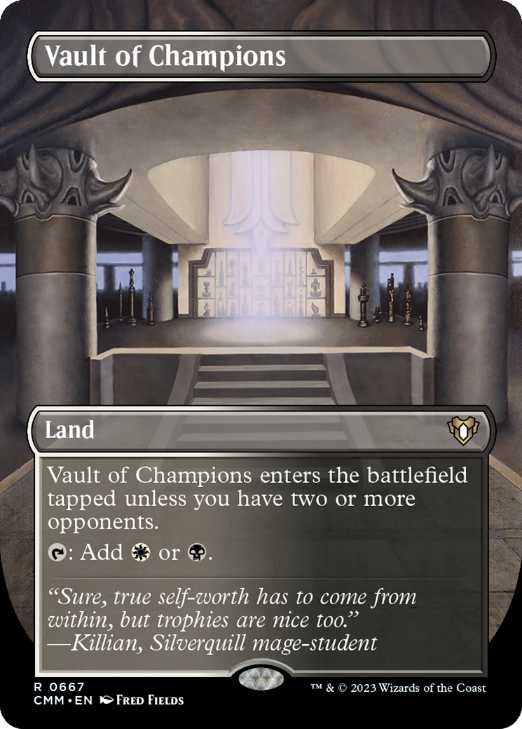 Vault of Champions (Borderless) (CMM-667) - Commander Masters Foil