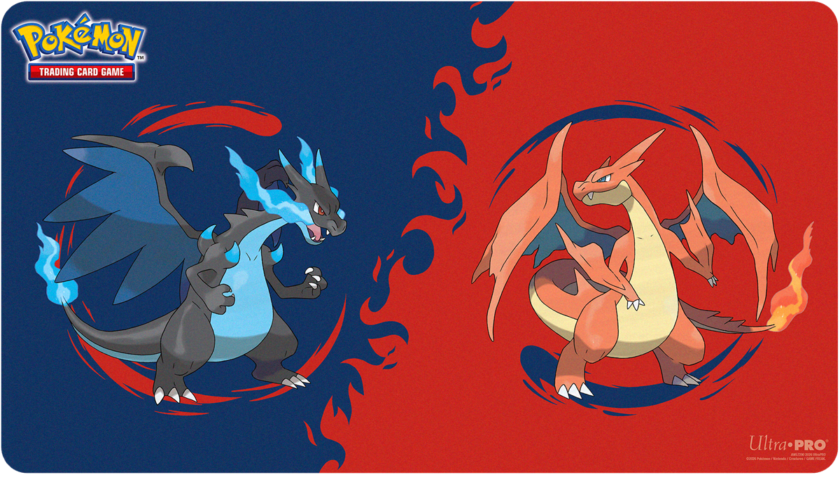 Pokemon TCG: Mega Charizard X & Mega Charizard Y Playmat