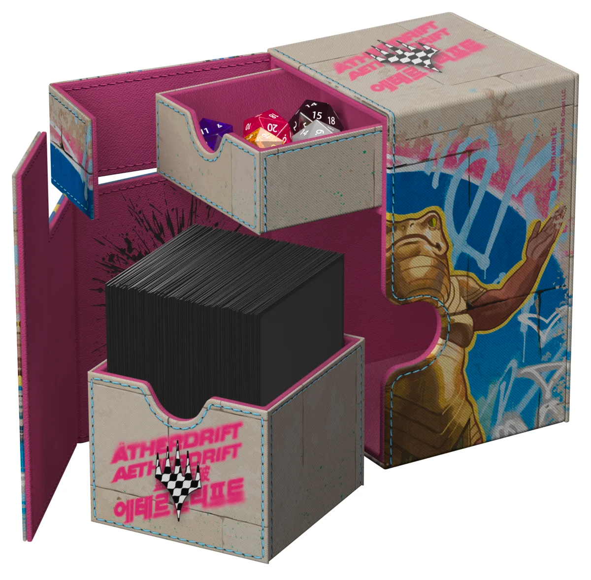 Ultimate Guard Flip N Tray Deck Case 100+ MTG Aetherdrift: Sab-Sunen, Luxa Embodied
