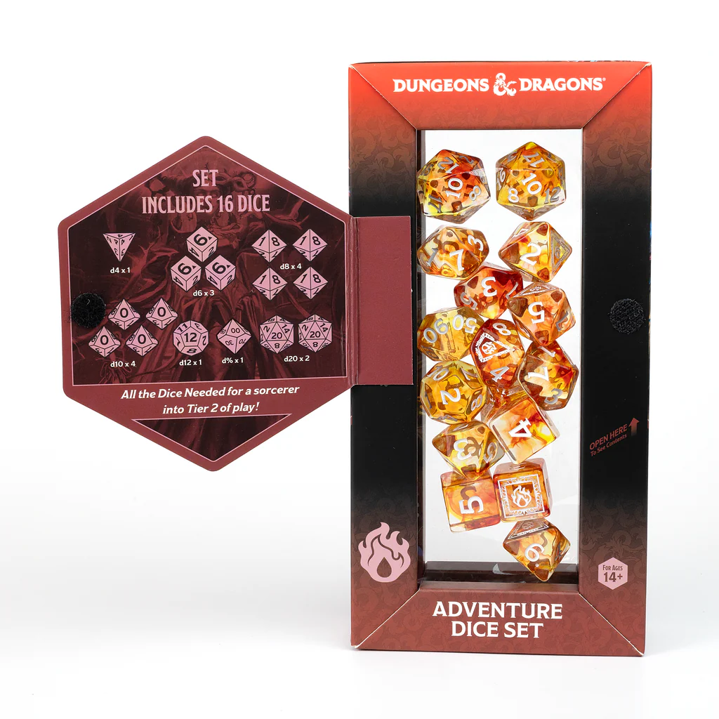 D&D Adventure Dice: Sorcerer Orange