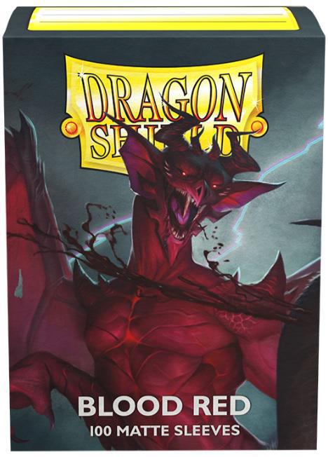 Dragon Shield Matte Sleeves: 100CT Blood Red