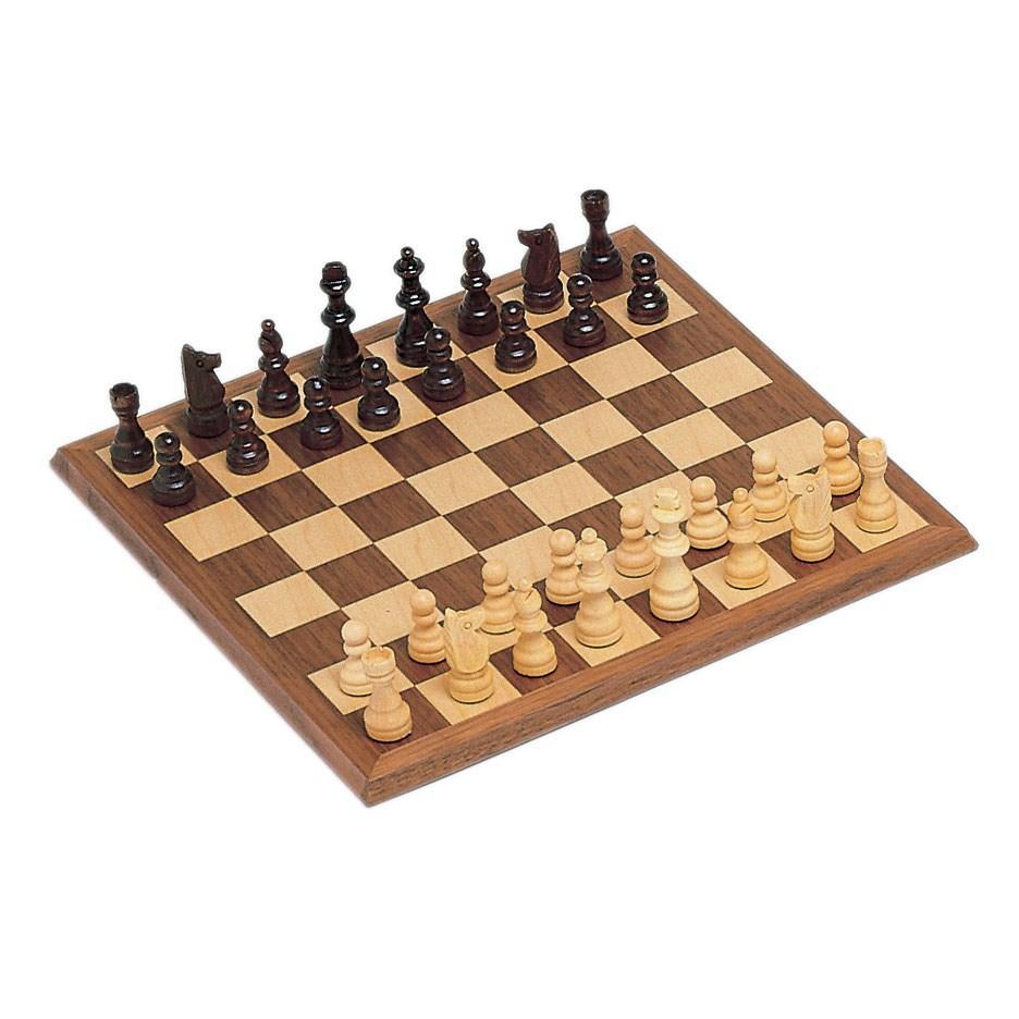 Chess: 12" Walnut Wood Board