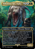 Indominus Rex, Alpha (Borderless) (REX-014) - Jurassic World Collection Foil