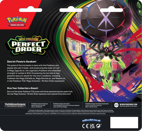 Pokemon TCG: Perfect Order 3 Pack Blister