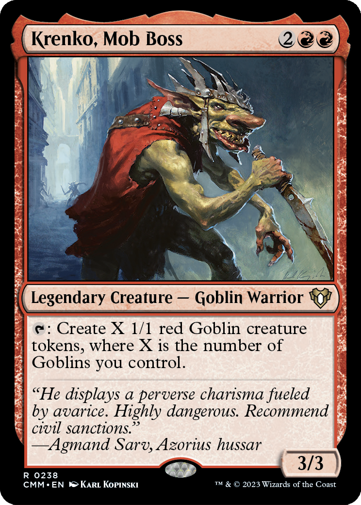Krenko, Mob Boss (CMM-238) - Commander Masters