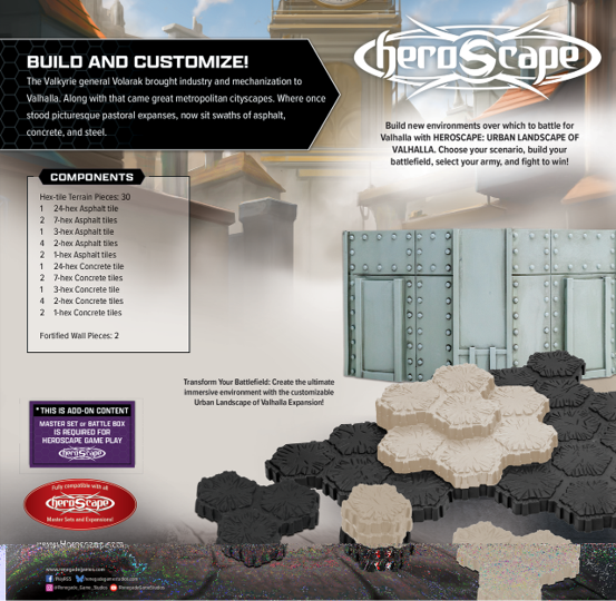 Heroscape: The Urban Landscape of Valhalla Expansion