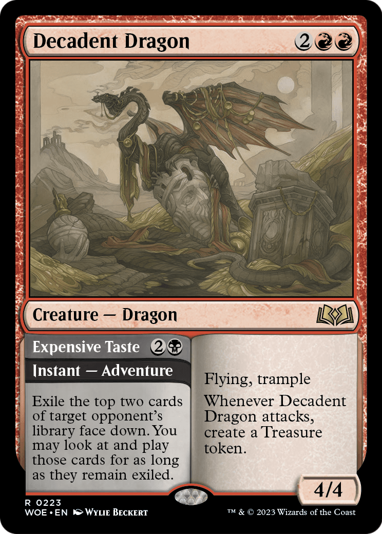 Decadent Dragon (WOE-223) - Wilds of Eldraine