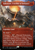 Sokenzan, Crucible of Defiance (Borderless) (NEO-415) - Kamigawa: Neon Dynasty Foil