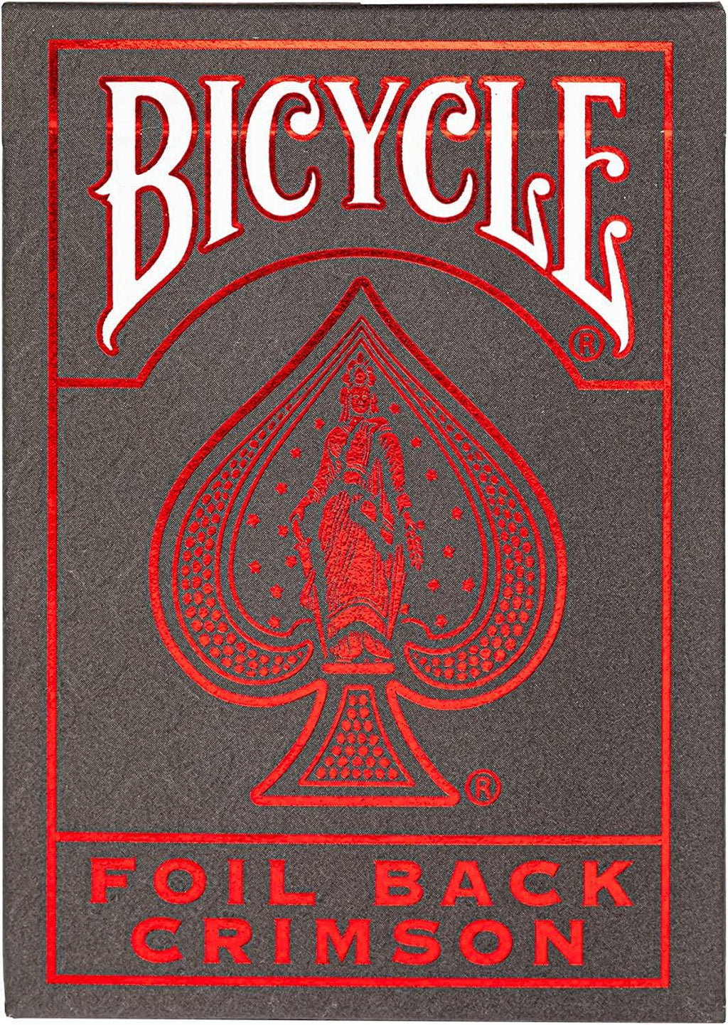 Bicycle Playing Cards: Foil Back Crimson