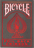 Bicycle Playing Cards: Foil Back Crimson