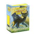 Dragon Shield Dual Matter Sleeves 100CT: Yellow / Silver