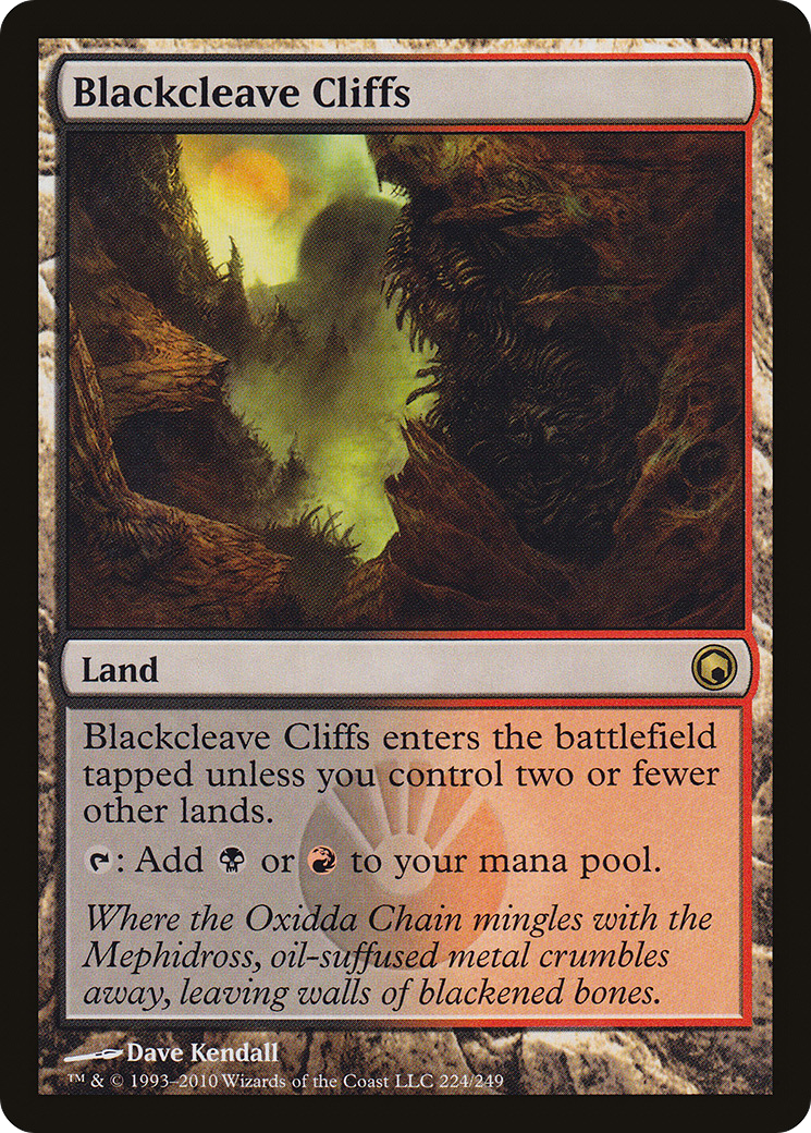 Blackcleave Cliffs (SOM-224) - Scars of Mirrodin Foil