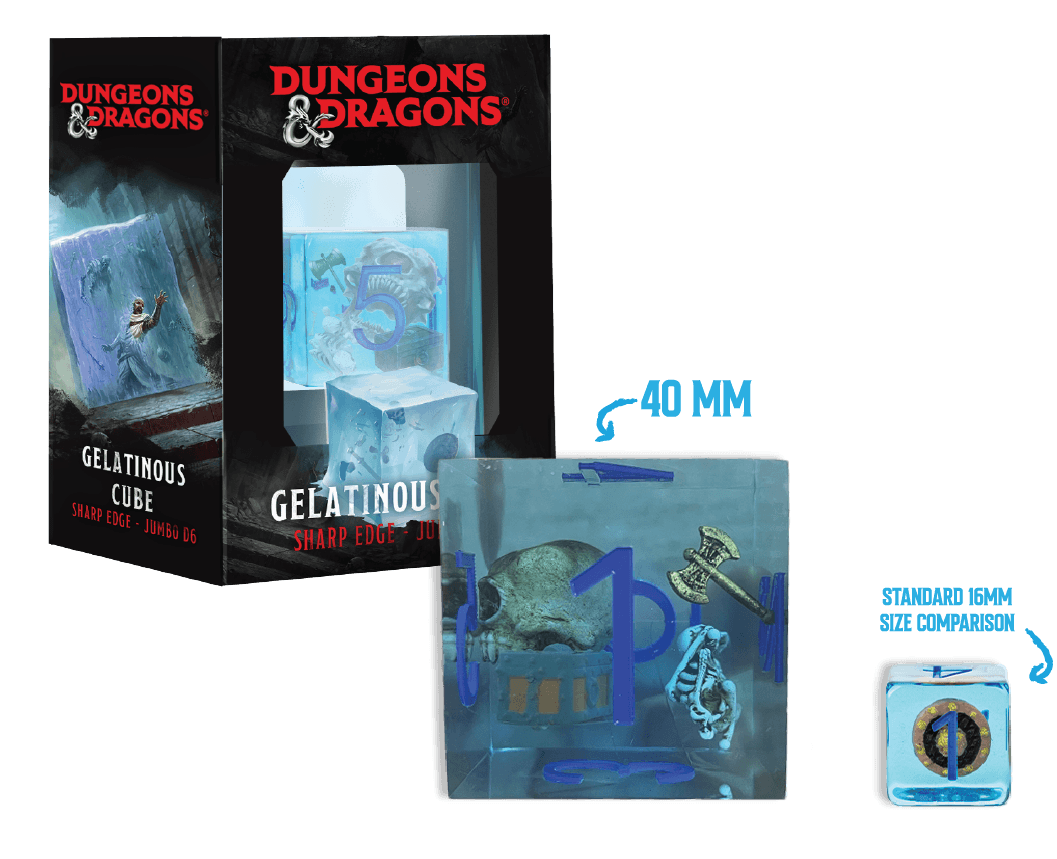 D&D Jumbo Gelatinous Cube D6
