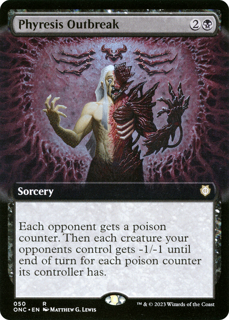 Phyresis Outbreak (Extended Art) (ONC-050) - Phyrexia: All Will Be One Commander: (Extended Art)