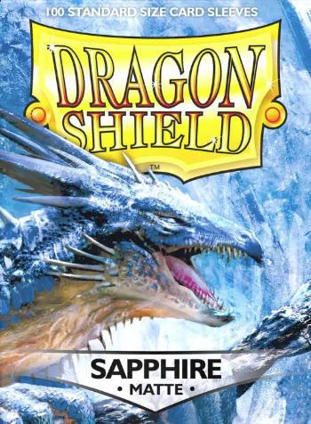 Dragon Shield Matte Sleeves: 100 CT Sapphire