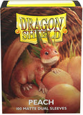 Dragon Shield Matte Dual Sleeves: 100CT Peach