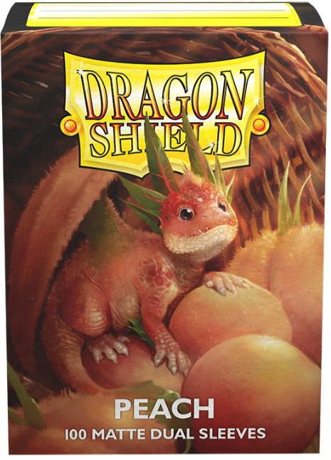 Dragon Shield Matte Dual Sleeves: 100CT Peach