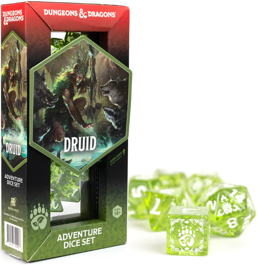 D&D Adventure Dice: Druid Green