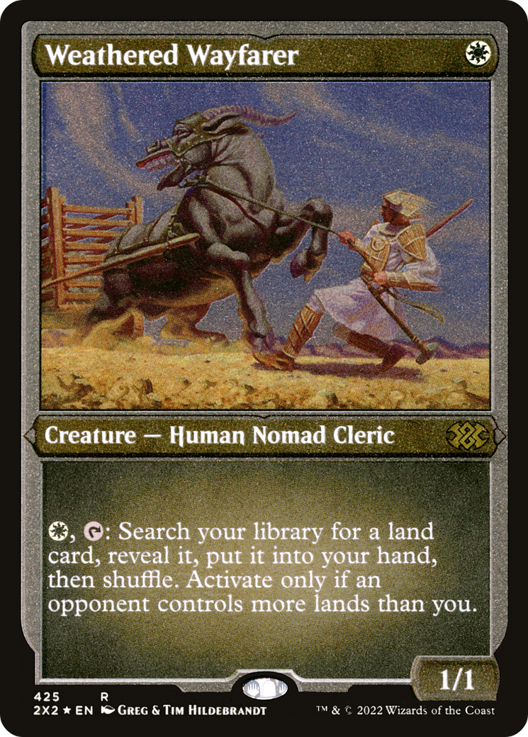 Weathered Wayfarer (Foil Etched) (2X2-425) - Double Masters 2022 Foil