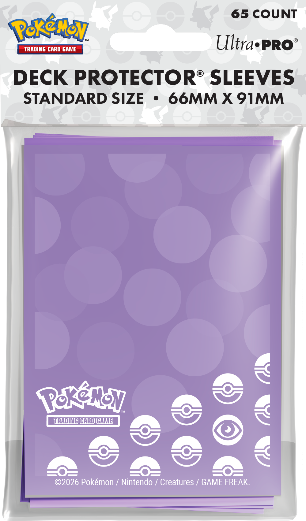 Ultra Pro Pokemon Sleeves: Energy Psychic Type 65CT