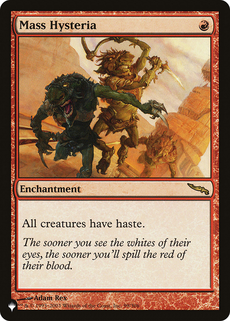 Mass Hysteria (LIST-MRD-99) - The List
