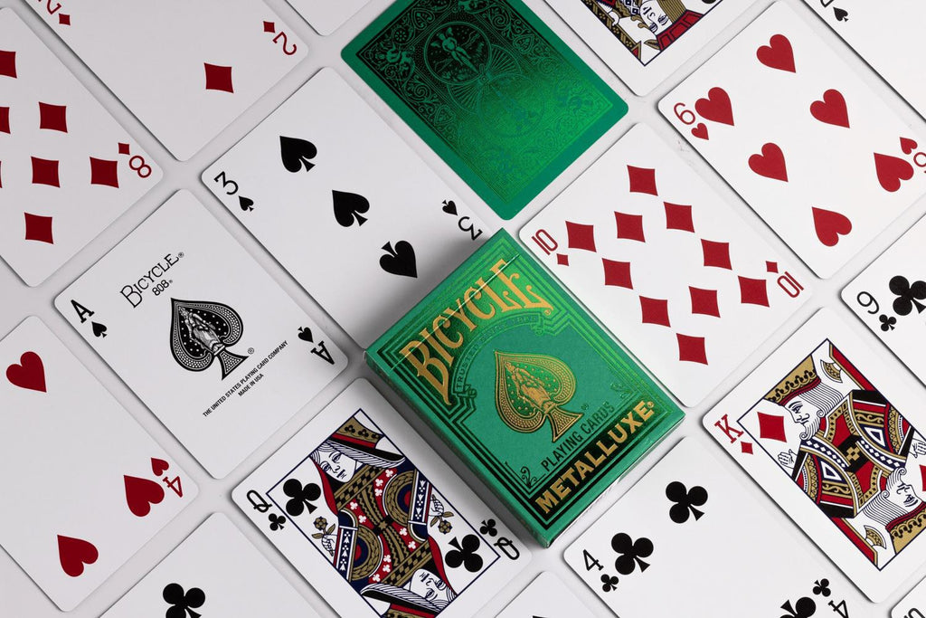 Bicycle Playing Cards: Metalluxe Holiday Green