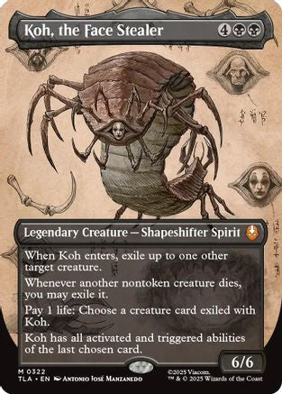 Koh, the Face Stealer (Borderless) (TLA-322) - Avatar: The Last Airbender Foil