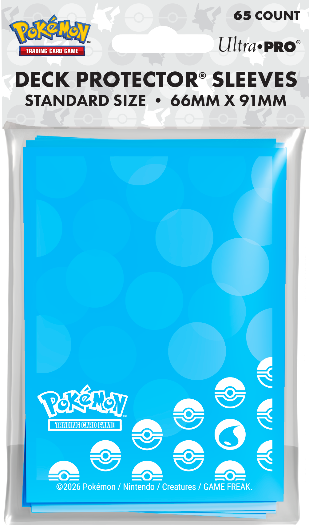 Ultra Pro Pokemon Sleeves: Energy Water Type 65CT