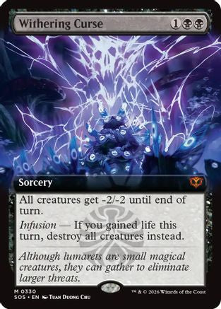 Withering Curse (Extended Art) (SOS-330) - Secrets of Strixhaven Foil