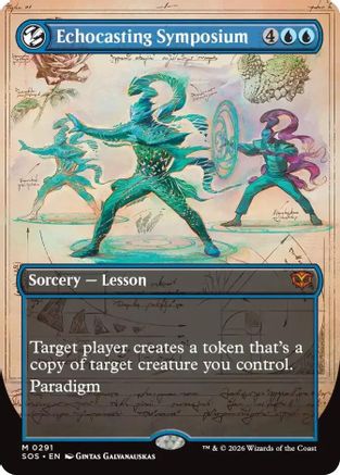 Echocasting Symposium (Borderless) (SOS-291) - Secrets of Strixhaven Foil