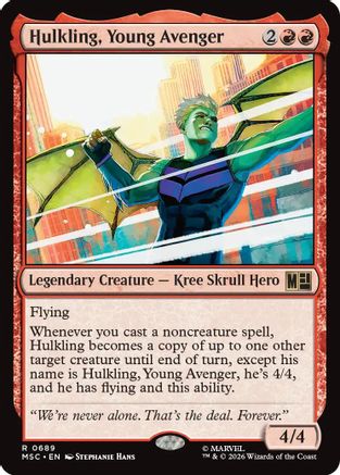 Hulkling, Young Avenger (MSC-689) - Commander: Marvel Super Heroes Foil