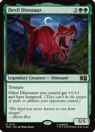 Devil Dinosaur (MSC-719) - Commander: Marvel Super Heroes Foil
