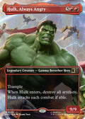 Hulk, Always Angry (Borderless) (MSC-502) - Commander: Marvel Super Heroes