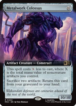 Metalwork Colossus (Extended Art) (MSC-442) - Commander: Marvel Super Heroes