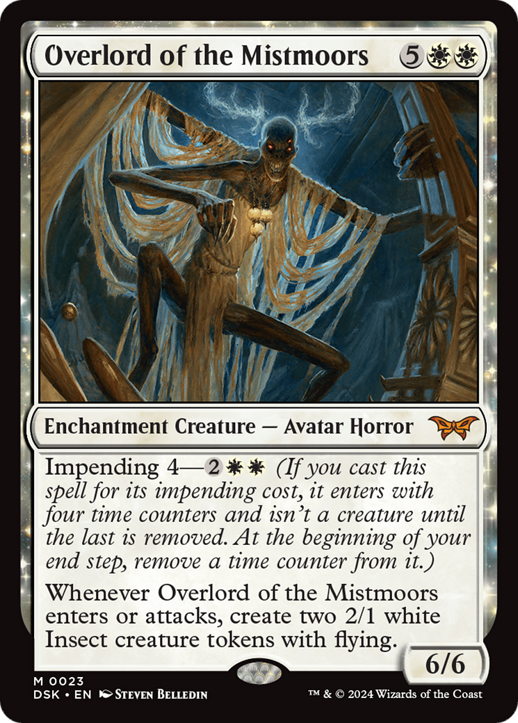 Overlord of the Mistmoors (DSK-023) - Duskmourn: House of Horror: (enchantment)