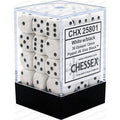 Chessex 36 D6 Opaque White/ Black
