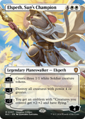 Elspeth, Sun's Champion (Borderless) (BLC-097) - Bloomburrow Commander Foil