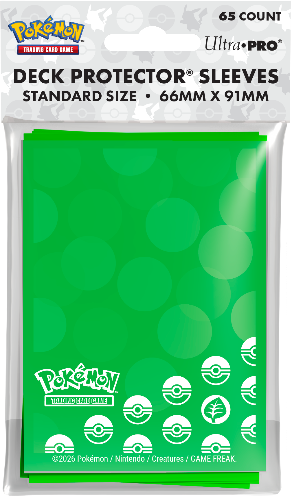 Ultra Pro Pokemon Sleeves: Energy Grass Type 65CT