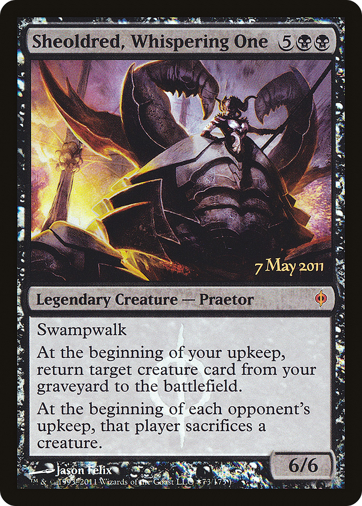 Sheoldred, Whispering One (PRE-073) - New Phyrexia Promos Foil