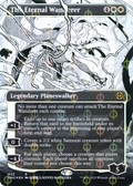 The Eternal Wanderer (Borderless) (Step-and-Compleat Foil) (ONE-422) - Phyrexia: All Will Be One: (Showcase) Foil