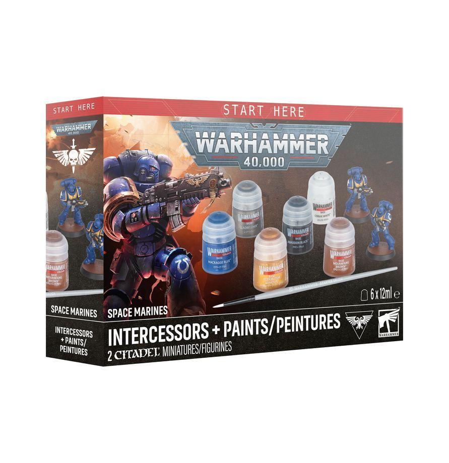 Warhammer 40k Space Marines: Intercessors and Paints