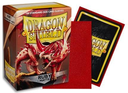 Dragon SHield Matte Sleeves: 100 CT Ruby