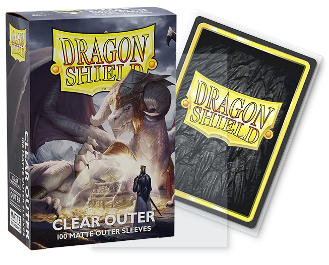 Dragon Shield Matte Outer Sleeves: Clear