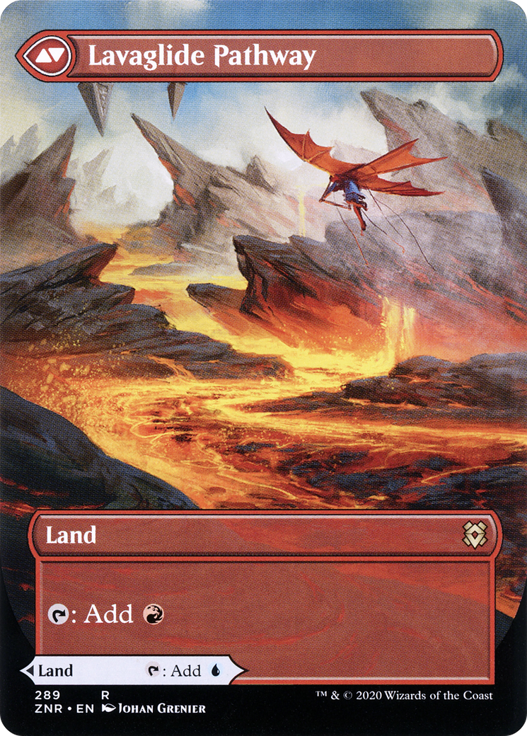 Riverglide Pathway (Borderless) (ZNR-289) - Zendikar Rising: (Showcase) Foil