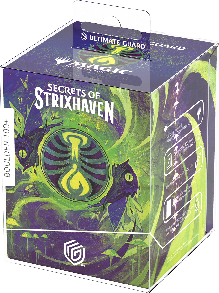 Ultimate Guard: Deck Case Boulder 100+ MTG Secrets Of Strixhaven Witherbloom