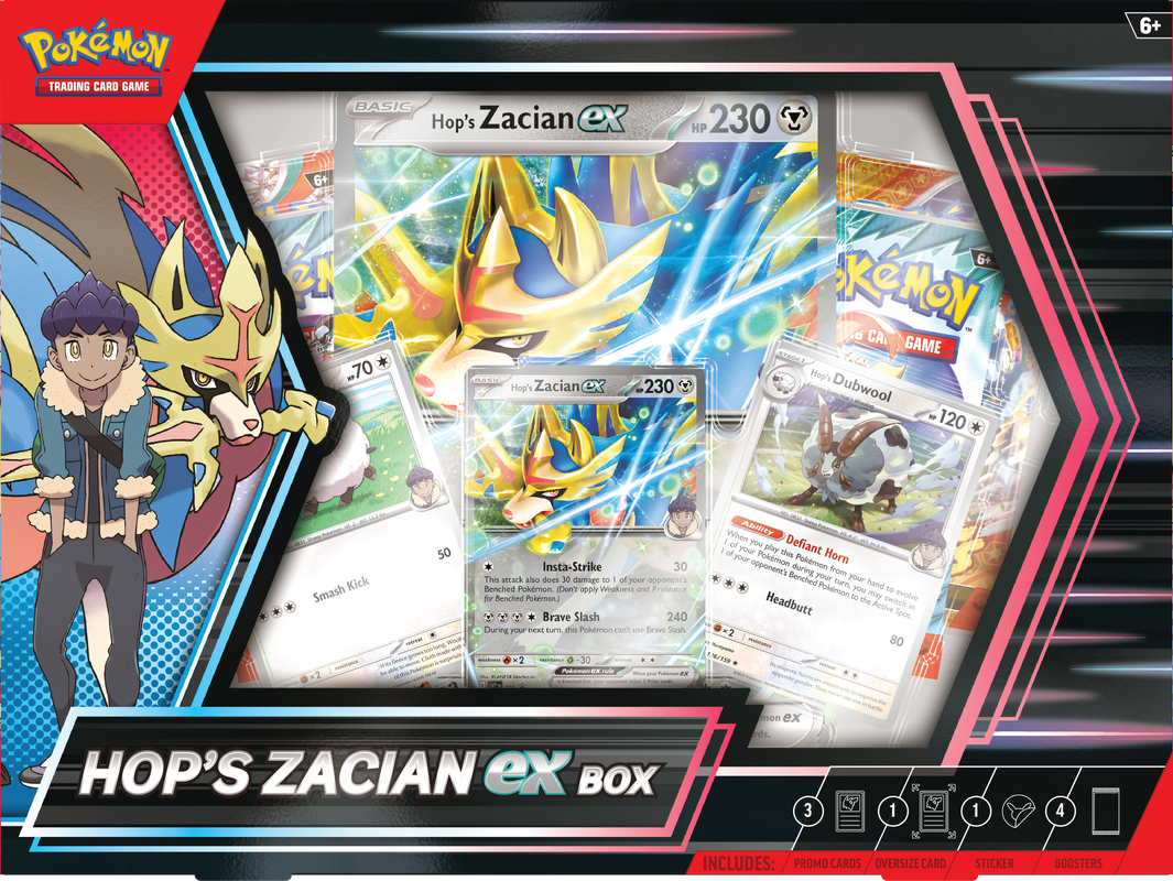 Pokemon TCG: Hops Zacian ex Box